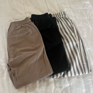 3 Pairs Skall Studio Anna Pants Size 34 (XS)